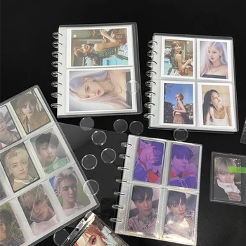 3 inç Instax Mini Bağlayıcı Kpop Photocards Tutucu Toplamak Kitap Yıldız Chaser Albümü Küçük Kart Depolama Albümü Fotoğrafları