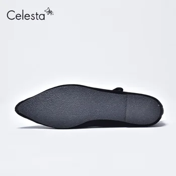 Celesta Kung Fu Ayakkabı Chaussures Plakaları Kayış Yürümek kolay Sivri Burun Kesici Ayakkabı Bale Ayakkabıları Çin Ayakkabı Kadife deri ayakkabı