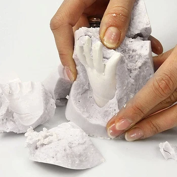 3D Alçı El Modeli Seti DIY El Yapımı Alçı Çift çocuk El Ayak Modeli El Sanatları Arkadaşlar Aile Doğum Günü yıldönümü hediyesi
