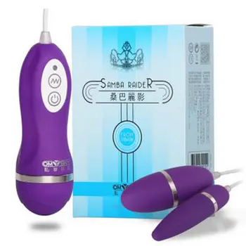 Bayanlara seks Oyuncakları Vajinal Anal Klitoris Stimülatörü Kablolu Çift Titreşimli Yumurta vibratör masaj aleti Su Geçirmez Yetişkin Seks Ürünleri