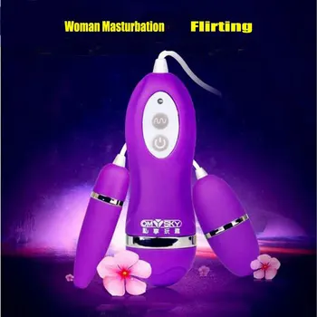 Bayanlara seks Oyuncakları Vajinal Anal Klitoris Stimülatörü Kablolu Çift Titreşimli Yumurta vibratör masaj aleti Su Geçirmez Yetişkin Seks Ürünleri 1