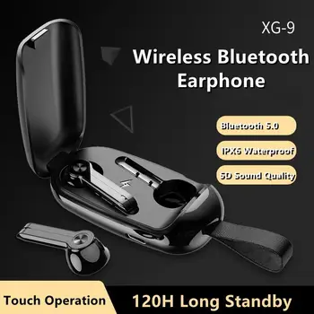 KİNGSTAR XG-9 TWS V5. 0 Bluetooth Kulaklık kablosuz kulaklıklar Spor IPX6 Su Geçirmez Kulaklık Mini Kulak Dokunmatik Kontrol Kulakiçi