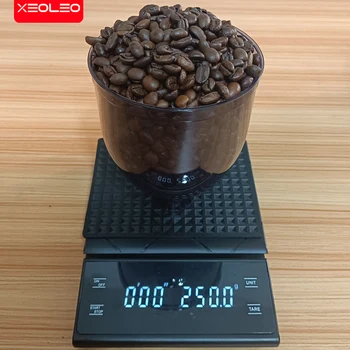 XEOLEO Kahve değirmeni hazne 250g Gri atlama fonksiyonu ile