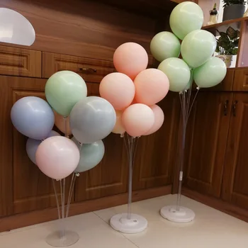 7 Tüpler Balonlar Standı Sütun Tutucu Şeffaf Plastik Balon Standı Mickey Doğum Günü Partisi Süslemeleri Çocuklar Düğün Balonlar Garland