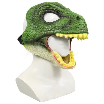Ejderha Maskesi Hareketli Çene Dino Maskesi Hareketli Çene Dinozor Dekor Cadılar Bayramı Partisi İçin Maske Cosplay Maske Dekorasyon Komik Oyuncak