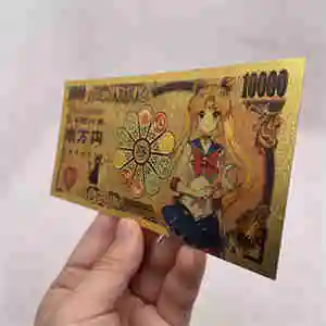 Japonya Anime Karikatür Kartları Karikatür Ay Altın Banknot Kawaii Kız Anime Banknotlar Altın Kaplama Paraları Koleksiyonu İçin