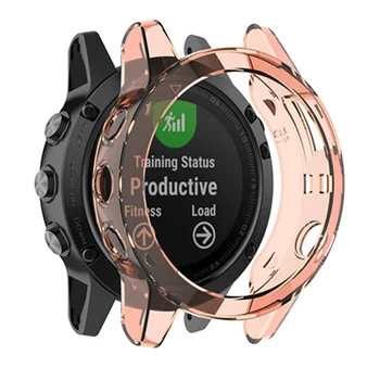 Koruyucu kılıf Yumuşak Kristal Temizle TPU Koruyucu Garmin Fenix 6X 6S 6 Pro Smartwatch aksesuarları kapak kılıf kabuk anti şok