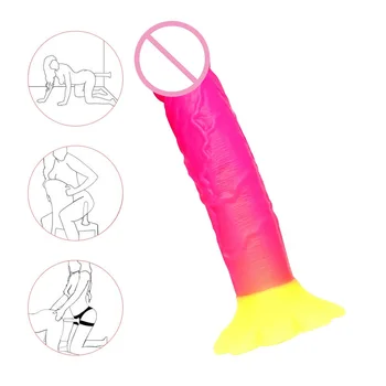 Gerçekçi Yapay Penis Anal Plug Kayış Silikon Penis Güçlü Vantuz ile g-spot Yapay Penis Yetişkin Seks Oyuncak Kadın Mastürbasyon Aracı 0