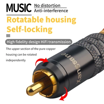 4 Adet Bakır RCA fiş Altın Kaplama Kendinden kilitleme HiFi Ses Kablosu Adaptörü Konnektör Aksesuarları 0