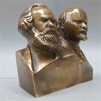 Büyük Komünist Marx Ve Lenin Büstü Bronz Heykeli Carl Karl Heinrich Marx Bronz Figürler Sanat Zanaat Ev Dekorasyon Aksesuarları