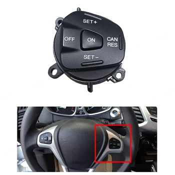 Ford Fiesta için MK7 Ecosport 2013 Kırmızı LED direksiyon Cruise Kontrol Anahtarı Düğmesi İle Kablo Araba Aksesuarları