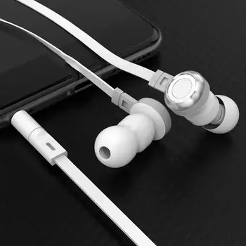 3.5 mm Kulaklık Kulak Spor Kulaklıklar Stereo Derin Bas Cep Telefonu Kulaklık Gürültü Azaltma Evrensel Kablolu mikrofonlu kulaklık 2