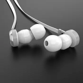 3.5 mm Kulaklık Kulak Spor Kulaklıklar Stereo Derin Bas Cep Telefonu Kulaklık Gürültü Azaltma Evrensel Kablolu mikrofonlu kulaklık 3