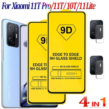 Temperli Cam Xiaomi 11 T Pro Cam Mi 11 Lite 10 T Pro / 10 T Lite Ekran Koruyucu koruyucu Film Xiaomi Mi 11 T Pro 11 Lite 1