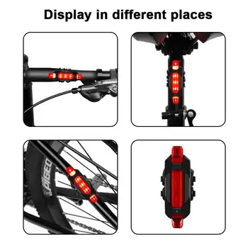 Şarj edilebilir bisiklet ışıkları ön ve arka arka ışık bisiklet arka lambası yol MTB far Ciclismo Фонарик bisiklet aksesuarları