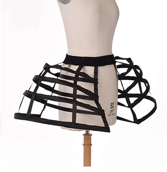 E JUE SHUNG Pannier Petticoat Kadınlar Victoria Telaş Kafesleri Çember Etek Kafes Etek Cosplay Lolita Jüpon Kabarık Etek Kadınlar için