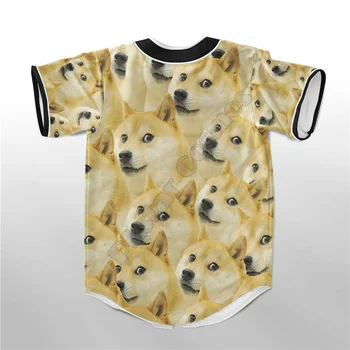 PLstar Cosmos Beyzbol Forması Gömlek 3d Baskılı Jersey Gömlek Bir Sürü Doges Beyzbol Gömlek hip hop Tops Aşk köpek Kız