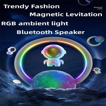 Yeni Manyetik Levitasyonunun Astronot Subwoofer bluetooth hoparlör LED Gece Lambası Doğum Günü Düğün Hediyesi Ev yatak odası dekoru