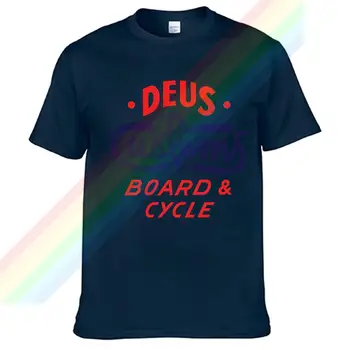 Deus-Ex-Machina Kırmızı Ve Mavi Logo Yaz Baskı T Shirt Elbise Popüler Gömlek Pamuk Tees İnanılmaz Kısa Kollu Benzersiz Unisex Tops