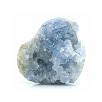 Hediye Şifa Çakra Ham Taş Reiki Taş mineral Örneği Doğal Kristal Küme Mavi Celestite Çıplak Kuvars Geode 0