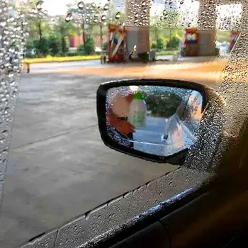 2 adet Evrensel Araba dikiz aynası Su Geçirmez Anti-sis Yağmur Geçirmez Film Yan pencere camı Filmi PET Araba Aksesuarları 2