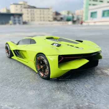 Bburago 1: 24 Lamborghini Üçüncü Yaş Konsept Terzo Millennio Araba hediye simülasyon alaşım araba koleksiyonu oyuncak Yeşil 2