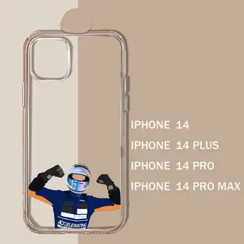 Lando Norris racer telefon Kılıfı Şeffaf yumuşak iphone 11 13 12 14 x xs xr pro max mini artı 1
