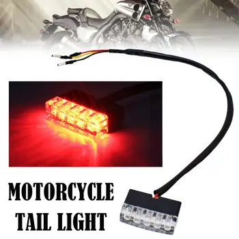 12 V 5 LED motosiklet Scooter ATV bisiklet kırmızı arka kuyruk ışık ışık yüksek kırmızı sürüş evrensel lamba fren dur güç G2N1