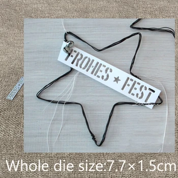 XLDesıgn Zanaat Metal Kesme Kalıp kesim ölür Alman Mutlu Tatil dekorasyon karalama defteri Albümü Kağıt Kartı Zanaat Kabartma kalıp kesim