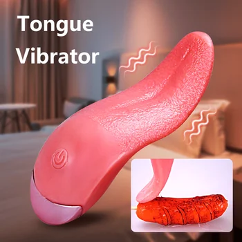 10 Modları Dil Yalama Vibratörler Klitoral Stimülatörü vajina masaj aleti Meme Yalama Oral Seks Mastürbasyon Yetişkin Ürünleri Kadınlar için