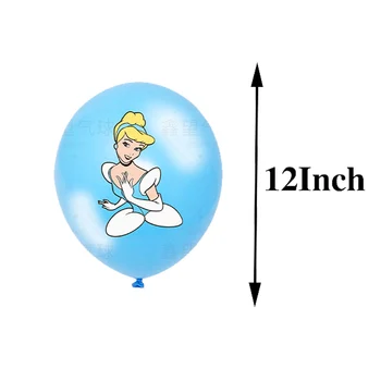 Disney Prenses Aisha Kar Beyaz Lateks Balon Hayvan Tema Doğum Günü Partisi dekorasyon balonu Bebek Duş çocuk oyuncakları Globos