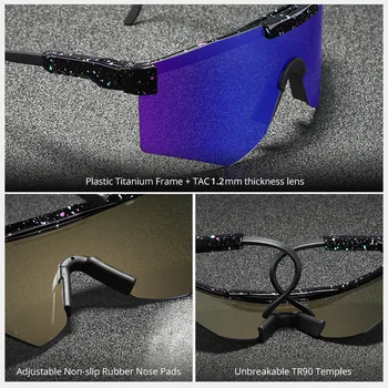 Çukur Viper 2021 Yeni Varış UV400 Polarize Erkek Güneş Gözlüğü Sürüş Tek Parça Lens Kalkan Gözlük güneş gözlüğü Kadın Gafas de sol 5