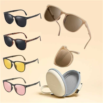 Kadın Lüks Marka Polarize Kat Güneş Gözlüğü Moda güneş gözlüğü Çerçeve Kadın Erkek 2022 Vintage Yuvarlak Gözlük UV400 Gözlük