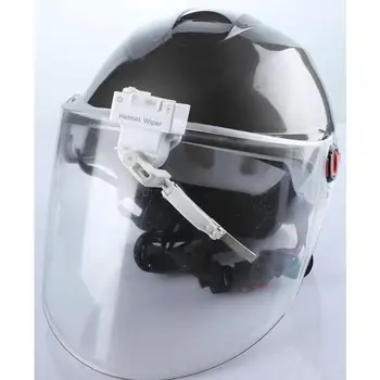 Motosiklet kask silecek evrensel mini elektrikli silecek cam sileceği motosiklet aksesuarları