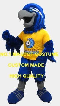 Spor Anime Cosplay Kostümleri Mavi Kartal Şahin Maskot Kostüm Yetişkin Glede Tema Mascotte süslü elbise Kitleri Kolej Okul için 1949
