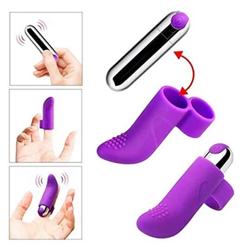 10 Hızları USB Şarj Parmak Vibratörler Klitoris Stimülasyon Silikon Seks Oyuncakları Kadınlar için Masaj Titreşimli Yetişkin Seks Ürün 1