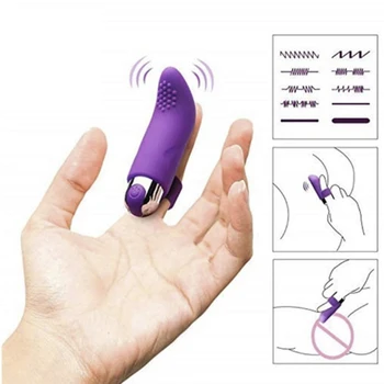 10 Hızları USB Şarj Parmak Vibratörler Klitoris Stimülasyon Silikon Seks Oyuncakları Kadınlar için Masaj Titreşimli Yetişkin Seks Ürün 3