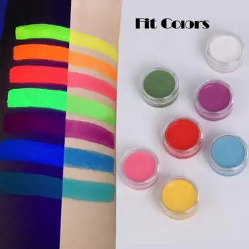 12 renkler Neon Gevşek Toz Göz Farı Pigment Mat Mineral Pul Tırnak Tozu Makyaj Pırıltılı Parlayan Göz Farı