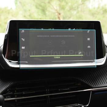 Temperli cam ekran koruyucu İçin Peugeot 2008 / E2008 7 inç 10 İnç 2020 gps navigasyon radyo Dokunmatik Merkezi Ekran Koruyucu
