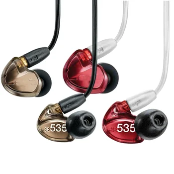 Shure Se535 IEM kulak içi kulaklıklar Kablolu Kulaklık Spor Yüksek sadakat Stereo Gürültü Azaltma 3.5 mm Profesyonel Hifi Kulakiçi için 0