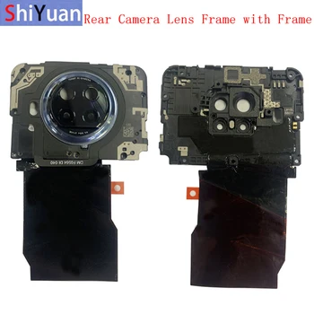 Arka Arka Kamera Lens Cam Metal Çerçeve Tutucu ile Xiaomi Redmi İçin Not 9 Pro 5G Mi 10 lite 5G Yedek Onarım Yedek parça 2