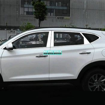 Araba Pencere Abc sütunlar Dekoratif Sticker-2019 Dış Kapak Trim Şerit Oto Aksesuarları Araba-styling Hyundai Tucson TL 5