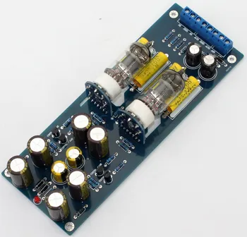 Yatay Deluxe tip 6J1 vakumlu tüp Preamp HiFi Ön amplifikatör kurulu İle LED Tüp güç amplifikatörü ses tampon devresi