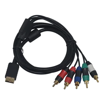 1.8 m Çok Bileşenli AV Renk Farkı Hattı kablosu Sony PlayStation 2 İçin PlayStation 3 için PS3 / PS2 Oyun aksesuarları