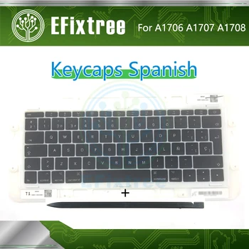 Laptop Yedek İspanyolca SP A1706 A1708 A1707 Klavye Tuşları Keycaps Klavye İçin Macbook Pro Retina 13
