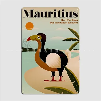 Mauritius; Vintage Seyahat Ve Turizm Baskı Posteri Metal Plak Kulübü Parti Sinema Komik Duvar Plak Tabela Posteri 4