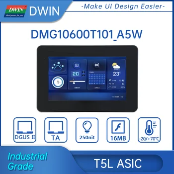 DWIN 10.1 İnç 1024xRGBx600 HMI LCD Ekran 16.7 M IPS, Arduino, Kabuk Konformal Ceket Modülü RTC Arayüzü DMG10600T101_A5W
