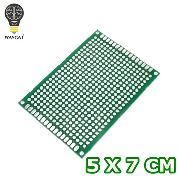 WAVGAT 5 * 7 PCB 5x7 PCB 5cm 7cm Çift Taraflı Prototip PCB diy Evrensel Baskılı devre