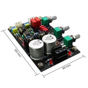 AIYIMA HİFİ Stereo Preamplifikatör Kurulu NE5532 Op Amp Preamp Ton Kurulu Yükseltme Tiz Bas Ses Kontrolü AC Çift 12-15V