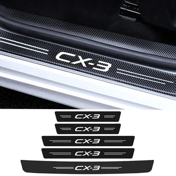 Araba Kapı Eşiği Eşik Koruyucu Sticker Mazda CX-3 CX3 Logo 2021 2020 2019 2018 2017 2016 Arka Gövde Tampon Koruma Çıkartmaları